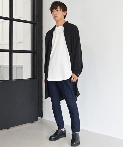 MinoriTY(マイノリティ)の「【MinoriTY】ピンタックステーパードパンツ スキニーパンツ メンズ 無地 秋服 夏服(スラックス・メンズ・ブラウン/チャコール/ネイビー/ブラック・L/M/XL)」の13枚目の写真