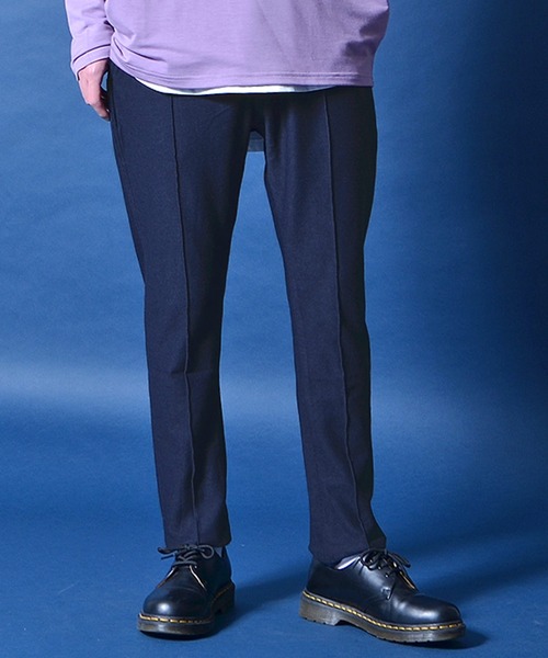 MinoriTY(マイノリティ)の「【MinoriTY】ピンタックステーパードパンツ スキニーパンツ メンズ 無地 秋服 夏服(スラックス・メンズ・ブラウン/チャコール/ネイビー/ブラック・L/M/XL)」の7枚目の写真