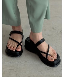 Re:EDIT | [2021S/S COLLECTION]クロストング厚底ボリュームソールサンダル(サンダル)
