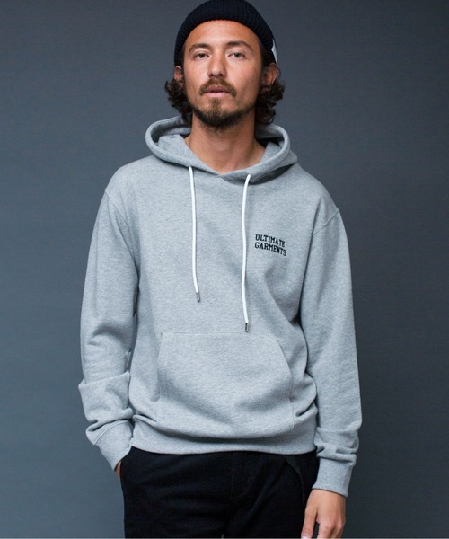 Magine（マージン）の「"ULTIMATE GARMENTS"SWEAT PARKA:裏毛裏起毛 刺繍入り スウェット パーカ（パーカー・メンズ・ホワイト/ブラック/グレー/オリーブ・44/46/48）」の11枚目の写真