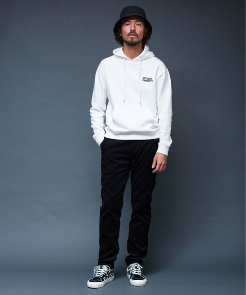 Magine（マージン）の「"ULTIMATE GARMENTS"SWEAT PARKA:裏毛裏起毛 刺繍入り スウェット パーカ（パーカー・メンズ・ホワイト/ブラック/グレー/オリーブ・44/46/48）」の19枚目の写真