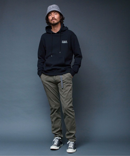 Magine（マージン）の「"ULTIMATE GARMENTS"SWEAT PARKA:裏毛裏起毛 刺繍入り スウェット パーカ（パーカー・メンズ・ホワイト/ブラック/グレー/オリーブ・44/46/48）」の22枚目の写真