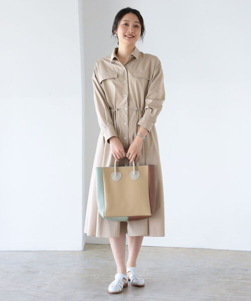 BEAMS LIGHTS ビームスライツ　ワンピース　リバティ　イエロー　40 BEAMS LIGHTS ビームスライツ ワンピース リバティ イエロー 40