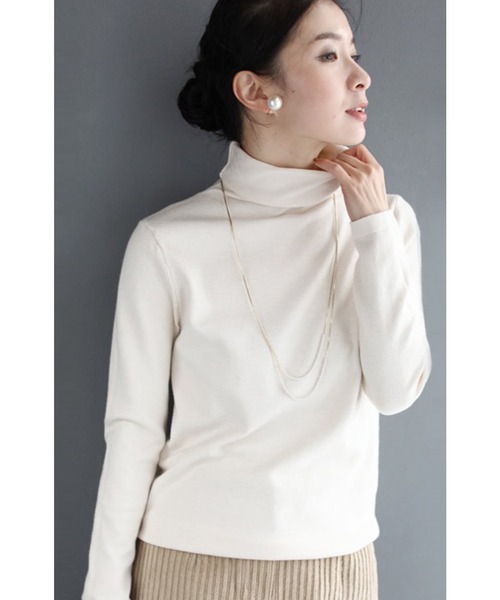 DimMoire【ディムモアール】くしゅくしゅニットトップス/ストライプ