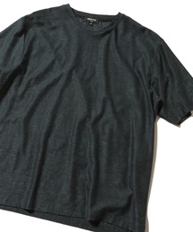 MEN'S BIGI | ボタニカルジャガードメッシュ調カットソー(Tシャツ/カットソー)