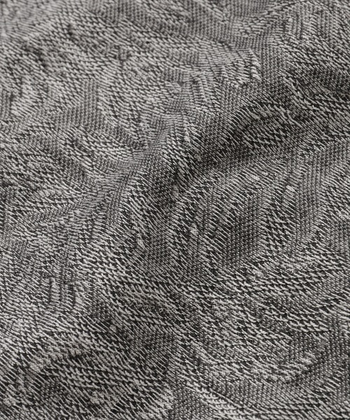 MEN'S BIGI(メンズビギ)の「ボタニカルジャガードメッシュ調カットソー(Tシャツ/カットソー・メンズ・チャコールグレー/ベージュ/グリーン・01/02/03)」の13枚目の写真