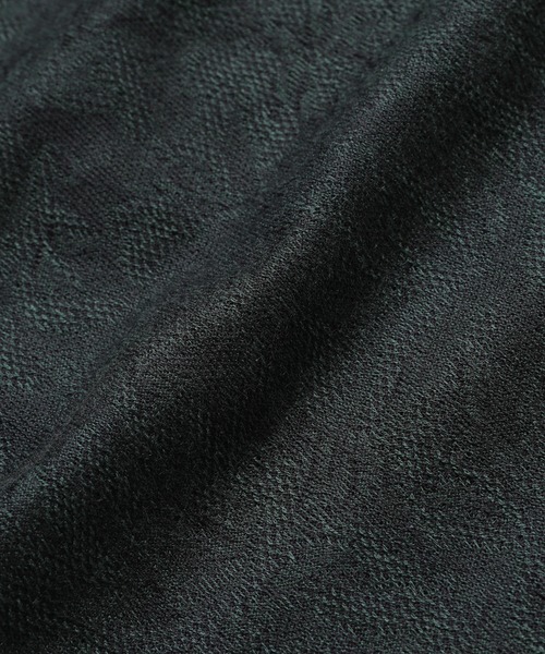 MEN'S BIGI(メンズビギ)の「ボタニカルジャガードメッシュ調カットソー(Tシャツ/カットソー・メンズ・チャコールグレー/ベージュ/グリーン・01/02/03)」の15枚目の写真