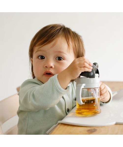 10mois（ディモワ）の「10mois mamamanma ストローマグ（マグ/哺乳瓶/お食事グッズ・キッズ・ライトグレー・ONE SIZE）」の5枚目の写真