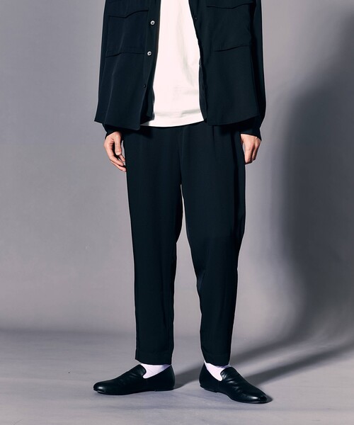 tk.TAKEO KIKUCHI（ティーケータケオキクチ）の「◆【WEB限定】ナメラカテーパードパンツ（その他パンツ・メンズ・ブラック/カーキ/ベージュ・01/02/03）」の13枚目の写真
