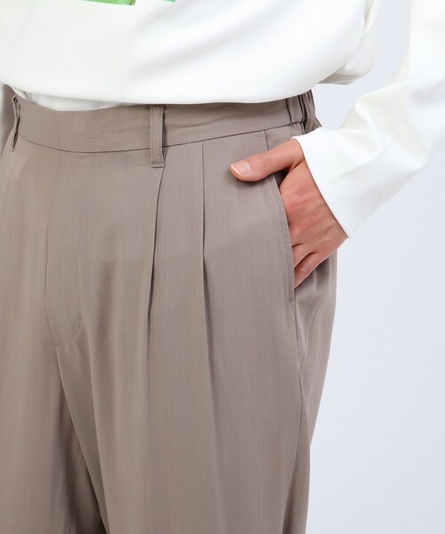 tk.TAKEO KIKUCHI（ティーケータケオキクチ）の「◆【WEB限定】ナメラカテーパードパンツ（その他パンツ・メンズ・ブラック/カーキ/ベージュ・01/02/03）」の9枚目の写真
