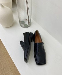 by muni:r | シンプルトレンディスクエアペニーローファー(ローファー)