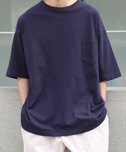 United Athle（ユナイテッドアスレ）の「【UNITED ATHLE】ユナイテッドアスレ ビッグシルエットポケットショートスリーブTシャツ 5008（Tシャツ/カットソー・メンズ・ブラック/ベージュ/ネイビー/グレー/ホワイト/グリーン・M/L/XL）」の6枚目の写真