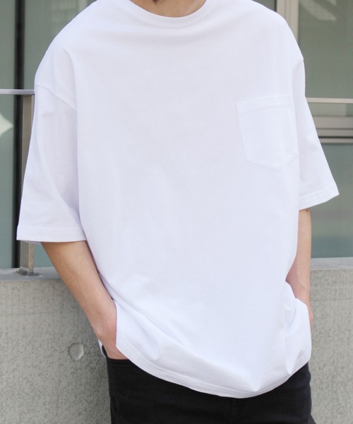 United Athle（ユナイテッドアスレ）の「【UNITED ATHLE】ユナイテッドアスレ ビッグシルエットポケットショートスリーブTシャツ 5008（Tシャツ/カットソー・メンズ・ブラック/ベージュ/ネイビー/グレー/ホワイト/グリーン・M/L/XL）」の20枚目の写真