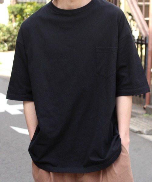 United Athle（ユナイテッドアスレ）の「【UNITED ATHLE】ユナイテッドアスレ ビッグシルエットポケットショートスリーブTシャツ 5008（Tシャツ/カットソー・メンズ・ブラック/ベージュ/ネイビー/グレー/ホワイト/グリーン・M/L/XL）」の9枚目の写真