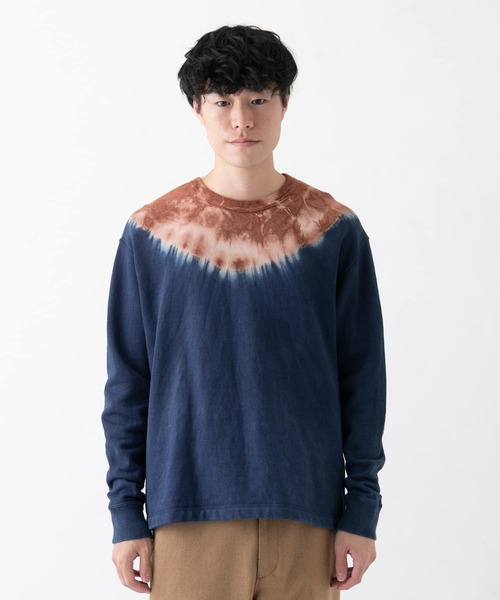 WORK NOT WORK URBAN RESEARCH（ワークノットワークアーバンリサーチ）の「WORK NOT WORK　藍染×テーチギ染スウェット（スウェット・メンズ・ブルー系その他・SMALL/MEDIUM/LARGE/X-LARGE）」の8枚目の写真