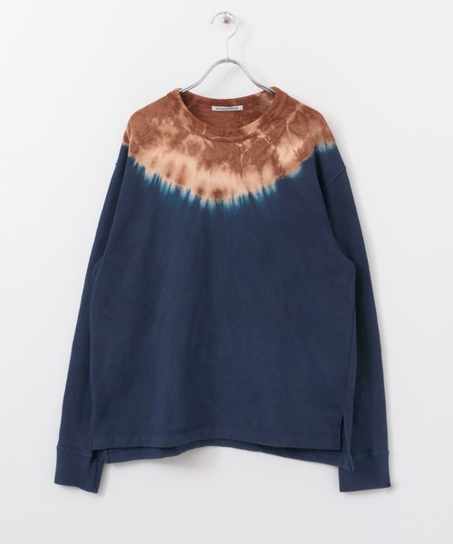 WORK NOT WORK URBAN RESEARCH（ワークノットワークアーバンリサーチ）の「WORK NOT WORK　藍染×テーチギ染スウェット（スウェット・メンズ・ブルー系その他・SMALL/MEDIUM/LARGE/X-LARGE）」の3枚目の写真