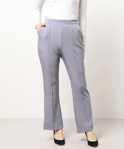 JUGLANS(ユグランス)の「☆ ツイル合皮パイピングパンツ(その他パンツ・レディース・ブラック/パープル/グリーン/ベージュ・FREE)」の4枚目の写真