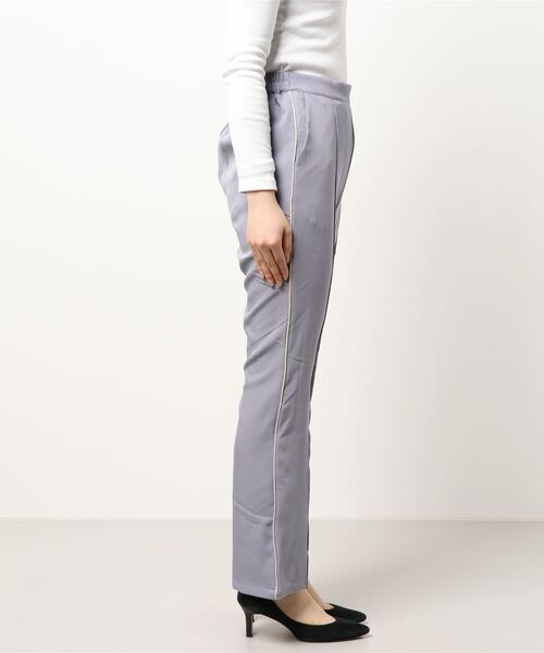 JUGLANS(ユグランス)の「☆ ツイル合皮パイピングパンツ(その他パンツ・レディース・ブラック/パープル/グリーン/ベージュ・FREE)」の5枚目の写真