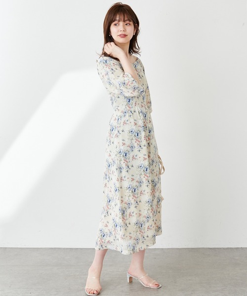 natural couture（ナチュラルクチュール）の「バルーンスリーブガーリーワンピース（ワンピース・レディース・ブラック/ブルー/アイボリー/ミント・FREE）」の7枚目の写真