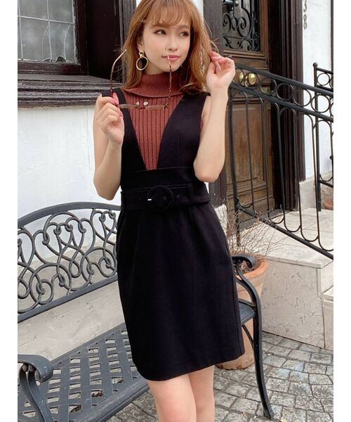 RESEXXY（リゼクシー）の「2WAYジャンスカ（スカート・レディース・ブラック/ベージュ/その他1・FREE）」の2枚目の写真