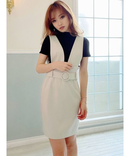 RESEXXY（リゼクシー）の「2WAYジャンスカ（スカート・レディース・ブラック/ベージュ/その他1・FREE）」の7枚目の写真