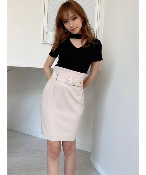 RESEXXY（リゼクシー）の「2WAYジャンスカ（スカート・レディース・ブラック/ベージュ/その他1・FREE）」の4枚目の写真