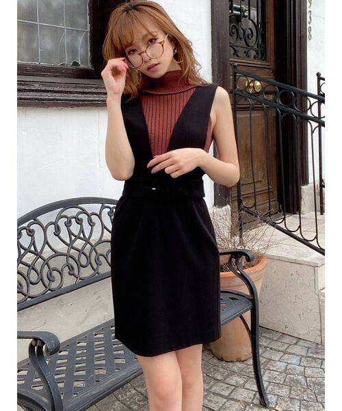 RESEXXY（リゼクシー）の「2WAYジャンスカ（スカート・レディース・ブラック/ベージュ/その他1・FREE）」の8枚目の写真