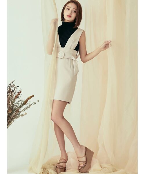 RESEXXY（リゼクシー）の「2WAYジャンスカ（スカート・レディース・ブラック/ベージュ/その他1・FREE）」の12枚目の写真