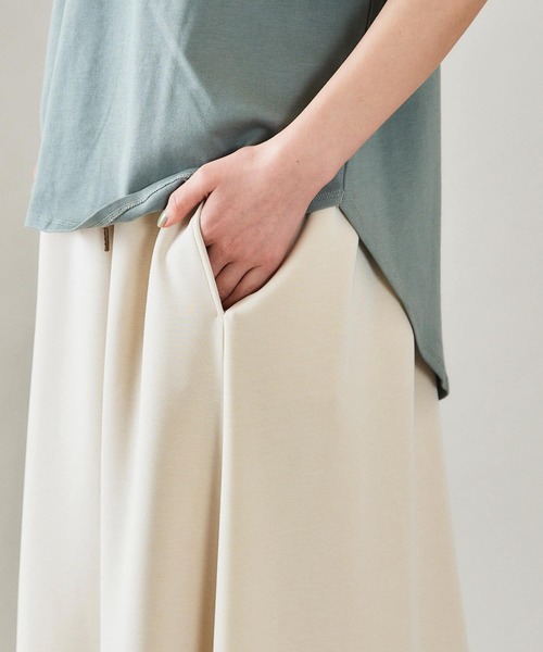 EKAL（エカル）の「EKAL　レイクショアスカート（スカート・レディース・オフホワイト/グリーン・ONE）」の8枚目の写真