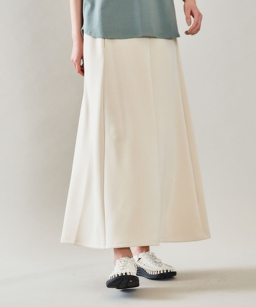 EKAL（エカル）の「EKAL　レイクショアスカート（スカート・レディース・オフホワイト/グリーン・ONE）」の9枚目の写真