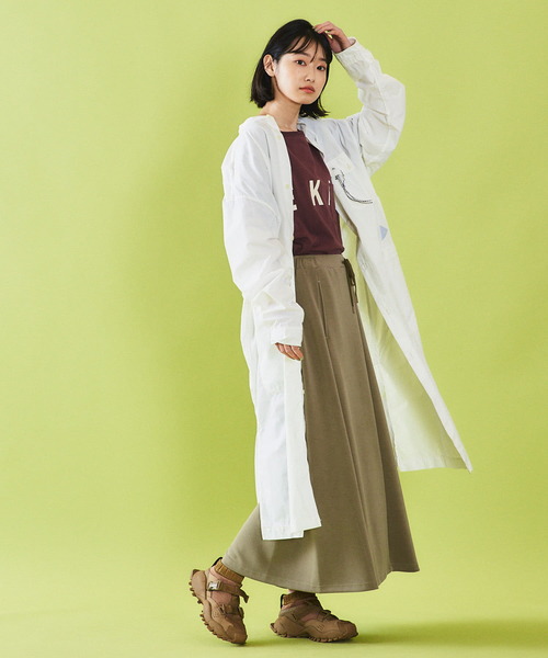 EKAL（エカル）の「EKAL　レイクショアスカート（スカート・レディース・オフホワイト/グリーン・ONE）」の12枚目の写真