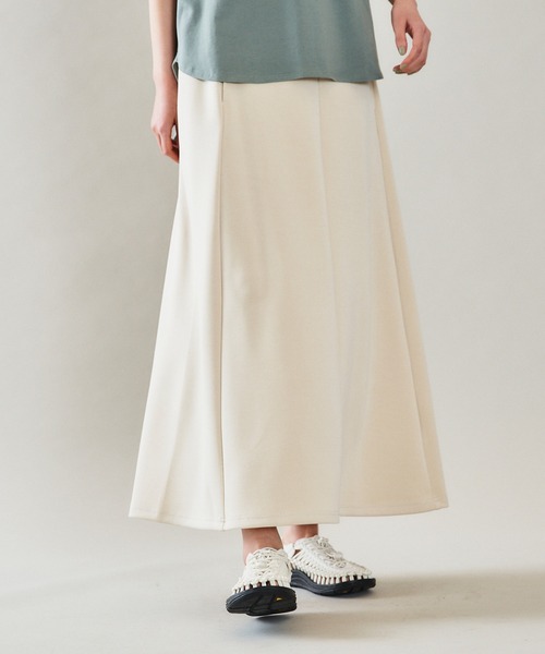 EKAL（エカル）の「EKAL　レイクショアスカート（スカート・レディース・オフホワイト/グリーン・ONE）」の5枚目の写真