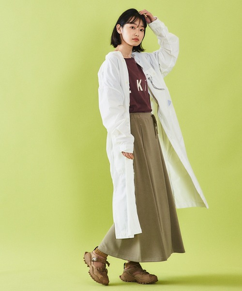 EKAL（エカル）の「EKAL　レイクショアスカート（スカート・レディース・オフホワイト/グリーン・ONE）」の3枚目の写真