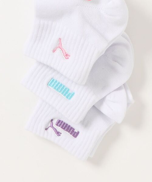 PUMA（プーマ）の「PUMA レディース 消臭加工 3柄ワンポイント 3足組