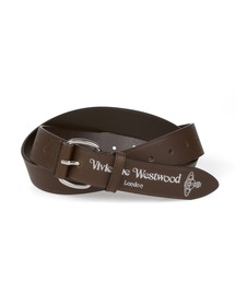 【未使用】ヴィヴィアン　レザーベルト　ロングタイプ　ローラーバックル　ブラック Vivienne Westwood（ベルト ・ ブラック/黒色系）のフリマ