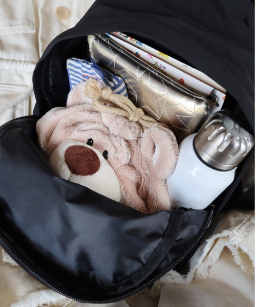 Actually（アクチュアリー）の「コットンナイロン miniリュック（バックパック/リュック・レディース・ブラック・フリー）」の4枚目の写真