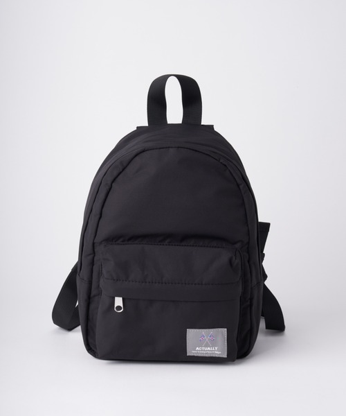 Actually（アクチュアリー）の「コットンナイロン miniリュック（バックパック/リュック・レディース・ブラック・フリー）」の10枚目の写真