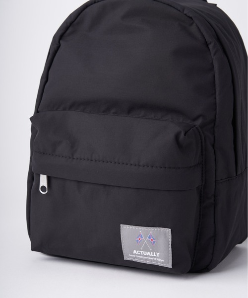 Actually（アクチュアリー）の「コットンナイロン miniリュック（バックパック/リュック・レディース・ブラック・フリー）」の6枚目の写真