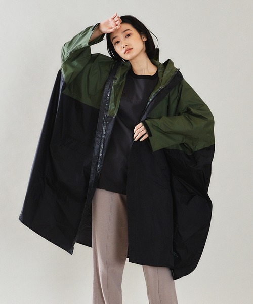 EKAL（エカル）の「『別注』Kiu×EKAL　ナイロンポンチョ（レインコート/ポンチョ・メンズ・オリーブ系・FREE）」の11枚目の写真
