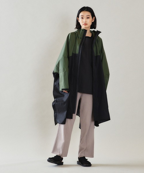 EKAL（エカル）の「『別注』Kiu×EKAL　ナイロンポンチョ（レインコート/ポンチョ・メンズ・オリーブ系・FREE）」の15枚目の写真
