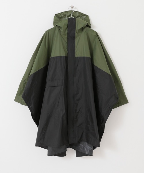 EKAL（エカル）の「『別注』Kiu×EKAL　ナイロンポンチョ（レインコート/ポンチョ・メンズ・オリーブ系・FREE）」の9枚目の写真