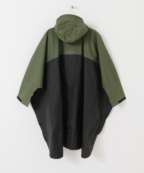 EKAL（エカル）の「『別注』Kiu×EKAL　ナイロンポンチョ（レインコート/ポンチョ・メンズ・オリーブ系・FREE）」の22枚目の写真
