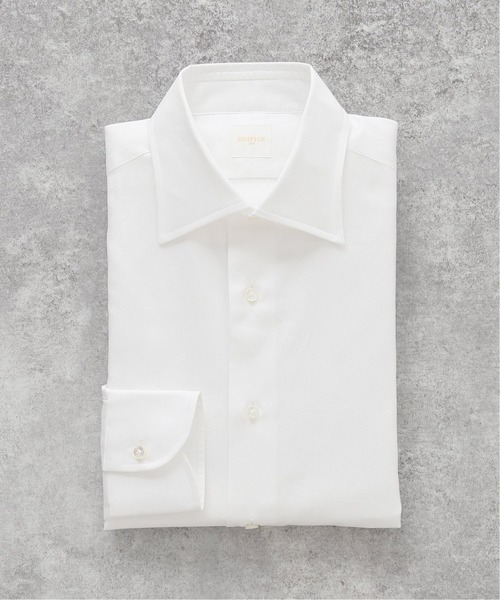 EDIFICE(エディフィス)の「セミワイド ツイル シャツ(ビジネスシャツ・メンズ・ホワイト・40/38/39/41/37)」の1枚目の写真