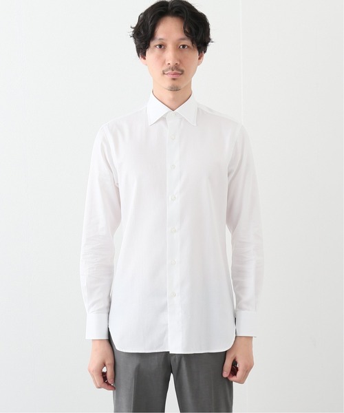 EDIFICE(エディフィス)の「セミワイド ツイル シャツ(ビジネスシャツ・メンズ・ホワイト・40/38/39/41/37)」の2枚目の写真
