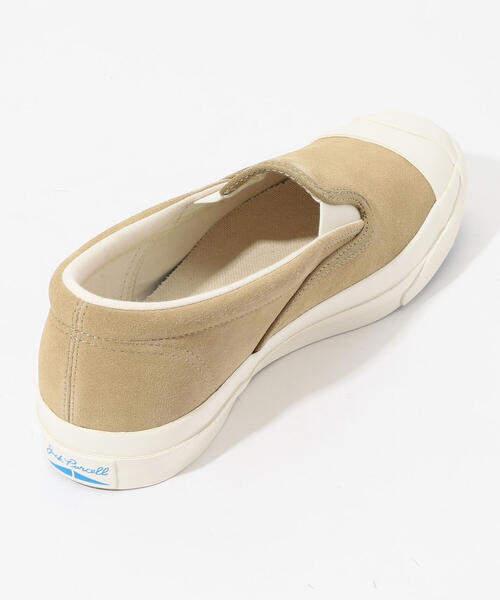TOMORROWLAND （トゥモローランド）の「CONVERSE JACK PURCELL RET SUEDE SLIP-ON スエード スリッポンスニーカー（スニーカー・メンズ・ベージュ・8/9/8.5/7/7.5）」の5枚目の写真