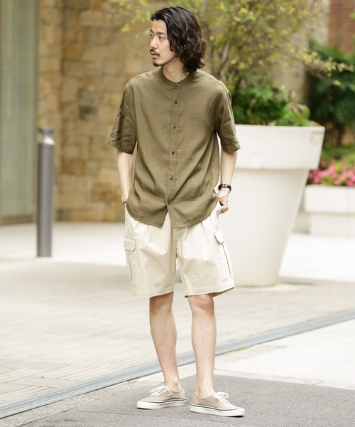 URBAN RESEARCH Sonny Label(アーバンリサーチサニーレーベル)の「イージータックワイドカーゴショーツ(その他パンツ・メンズ・オフホワイト/カーキ・MEDIUM/LARGE)」の10枚目の写真