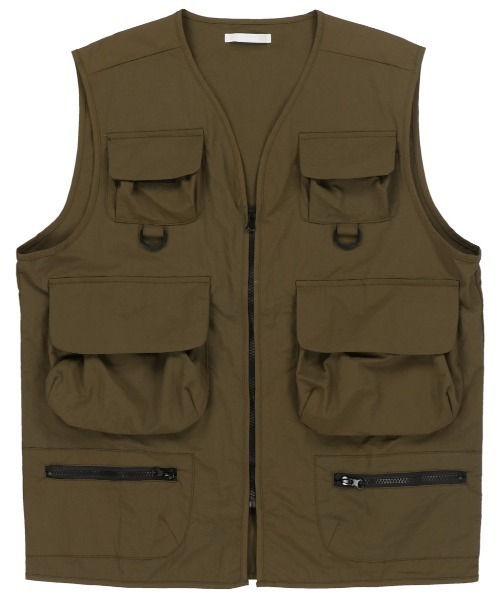 SPINNS（スピンズ）の「【ゆったりサイズ】ビッグシルエットフィッシングベスト（ベスト・レディース・ブラック/カーキ/アイボリー・ONESIZE）」の13枚目の写真