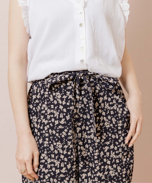 flower（フラワー）の「シックフラワーパンツ（その他パンツ・レディース・ブラック/アイボリー・FREE）」の14枚目の写真