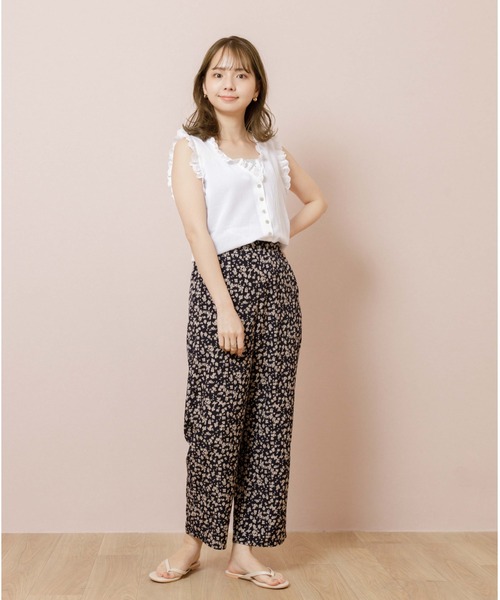 flower（フラワー）の「シックフラワーパンツ（その他パンツ・レディース・ブラック/アイボリー・FREE）」の10枚目の写真