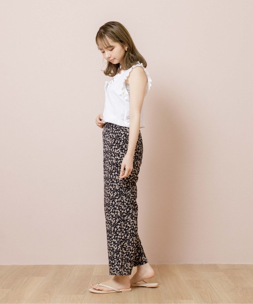 flower（フラワー）の「シックフラワーパンツ（その他パンツ・レディース・ブラック/アイボリー・FREE）」の13枚目の写真
